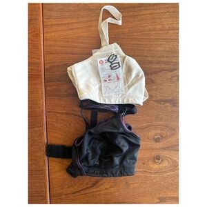 Nursing Bras: tan and black, (Sz 34 B/C)